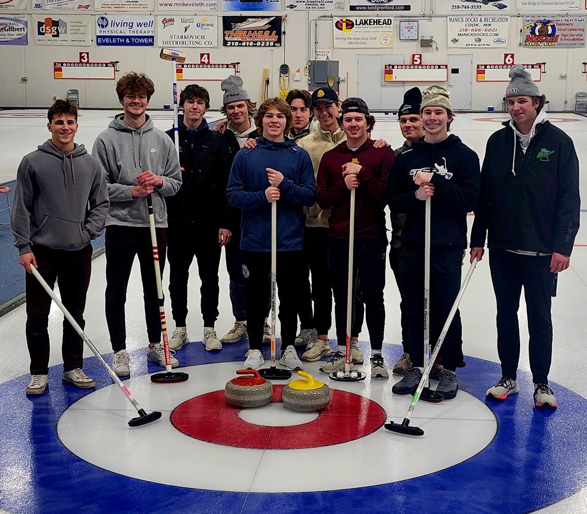 The Wilderness at Curl Mesabi Curling Club 🥌 Players were given instruction and played a game. They had a blast!