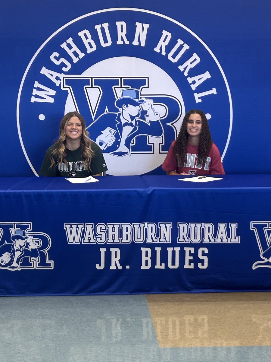 Congrats to Ashley and Izzy on Signing their NLI’s today!  ⁦<a href="/TeamTopHat1/">Washburn Rural Women's Wrestling</a>⁩ ⁦<a href="/TennisWrhs/">WRHS TENNIS</a>⁩