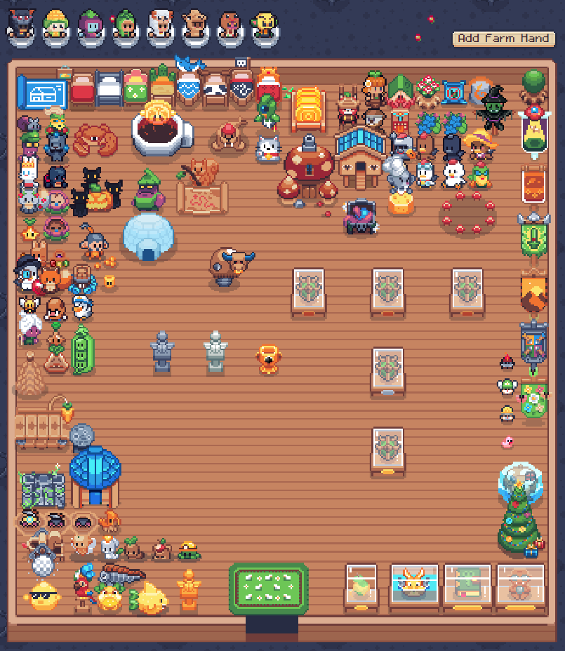 I know you guys are hungry for some more content about <a href="/0xSunflowerLand/">Sunflower Land</a> so let's talk about NFT's inside the game! This screenshot shows the inside of my house and all the boosts I have collected so far.