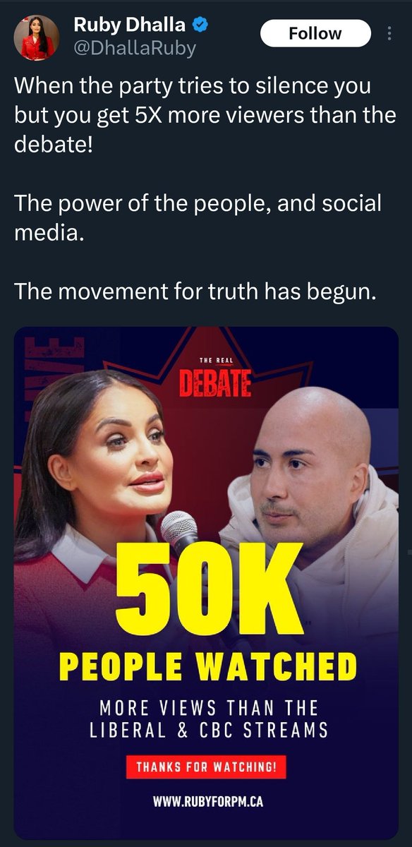 sillyrabbitfafo's tweet image. This completely confirms my belief that #RubyDhalla is a CPC plant. Playing both sides and engaging with the opposition. I’m glad she was removed from the race. I had my suspicions when all the Pierre supporters were illegally registering for the Liberal Party to vote for her