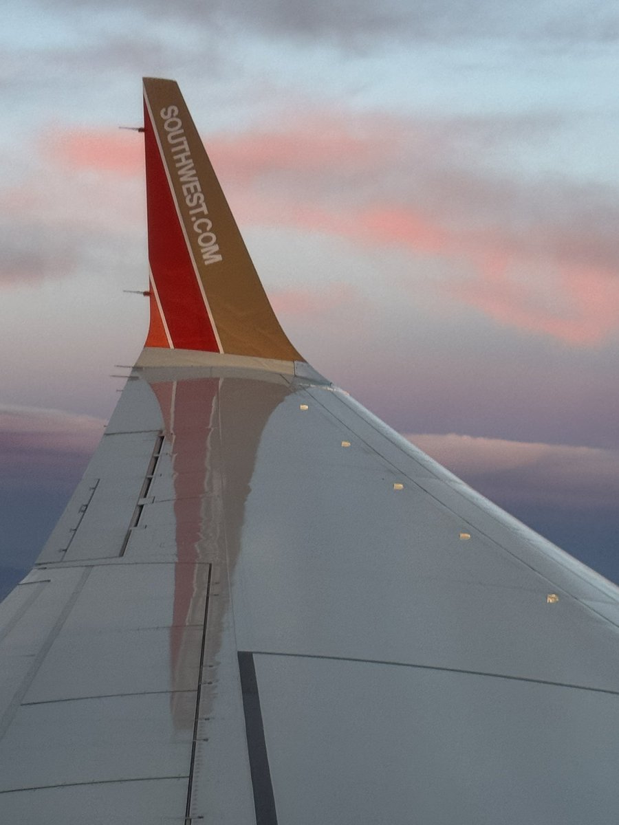 Come on! So beautiful from my seat inside an originally painted <a href="/SouthwestAir/">Southwest Airlines</a>