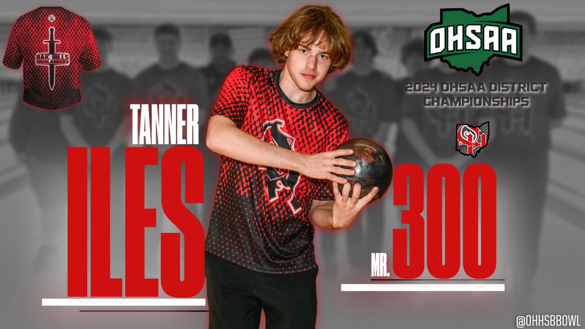 Oak Hills AD (@weareoakhills) on Twitter photo S/O to Sr. <a href="/OHHSBBOWL/">Oak Hills Boys Bowling Team</a> Tanner Iles for his 739 series performace today, INCLUDING A PERFECT 300 GAME! The squad will bowl next week at the <a href="/OHSAA/">Ohsaa</a> Boys State Bowling Championships!
<a href="/OHBoosters/">Oak Hills Athletic Boosters</a> <a href="/OHLSD/">Oak Hills Schools</a> <a href="/OakHills_HS/">OHHS Highlanders</a> <a href="/GirlsOak/">Oak Hills Girls Bowling</a> <a href="/OHHSRedSea/">OHHSRedSea</a> <a href="/gmcsports/">GMC Sports</a> S/O to Sr. <a href="/OHHSBBOWL/">Oak Hills Boys Bowling Team</a> Tanner Iles for his 739 series performace today, INCLUDING A PERFECT 300 GAME! The squad will bowl next week at the <a href="/OHSAA/">Ohsaa</a> Boys State Bowling Championships!
<a href="/OHBoosters/">Oak Hills Athletic Boosters</a> <a href="/OHLSD/">Oak Hills Schools</a> <a href="/OakHills_HS/">OHHS Highlanders</a> <a href="/GirlsOak/">Oak Hills Girls Bowling</a> <a href="/OHHSRedSea/">OHHSRedSea</a> <a href="/gmcsports/">GMC Sports</a>