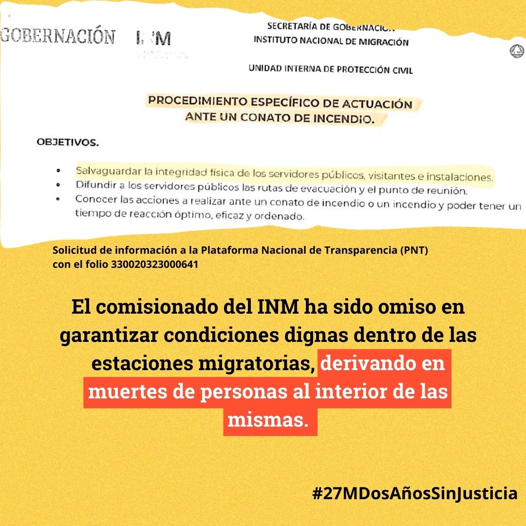Nadie debe morir a causa de políticas migratorias.

En México, las estaciones migratorias han funcionado como entornos torturantes, por lo que se asemejan más a cárceles.

Pintarlas de colores no cambia las condiciones que viven las personas al interior de esos espacios.