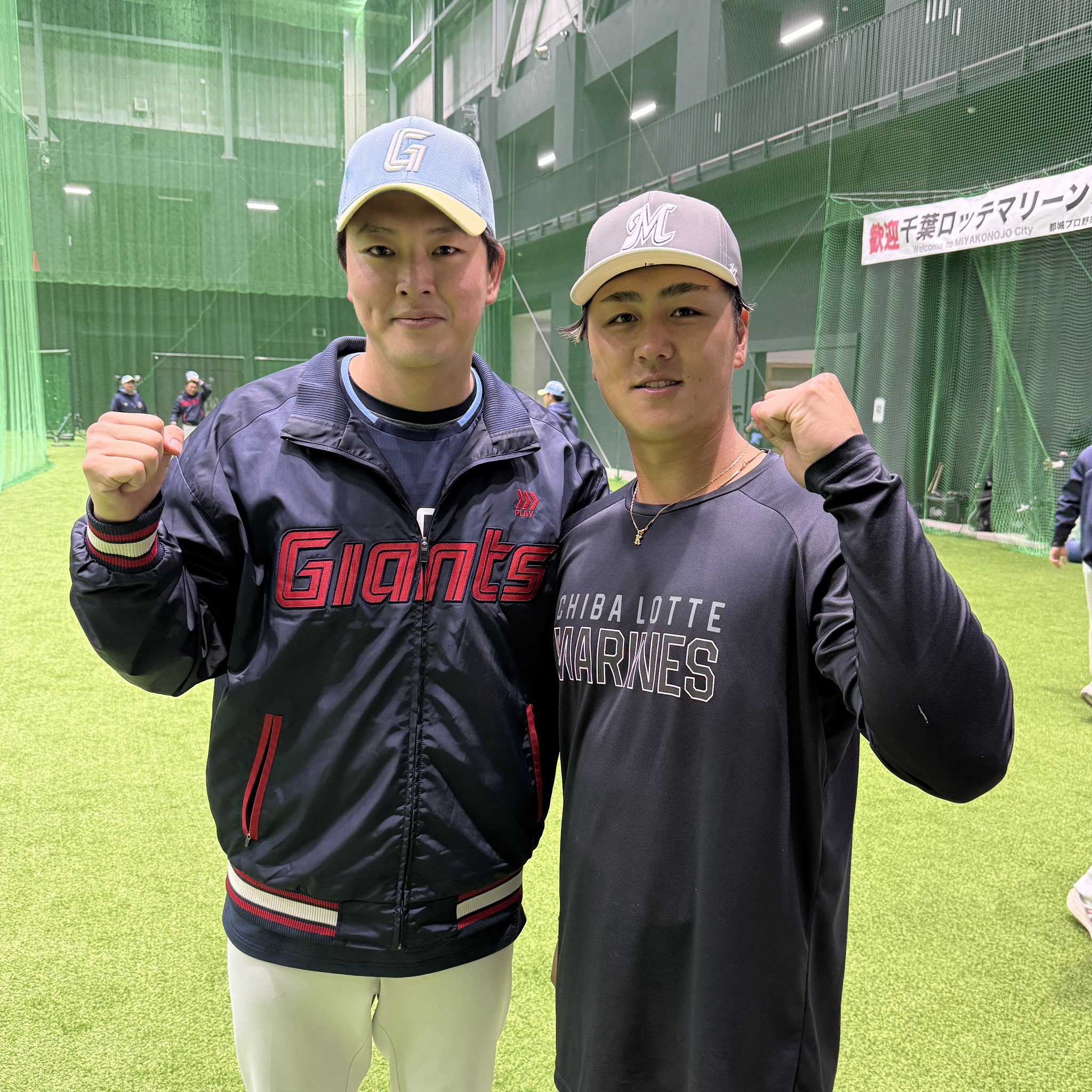 千葉ロッテマリーンズ山口航輝選手実使用帽子 （千葉ロッテ