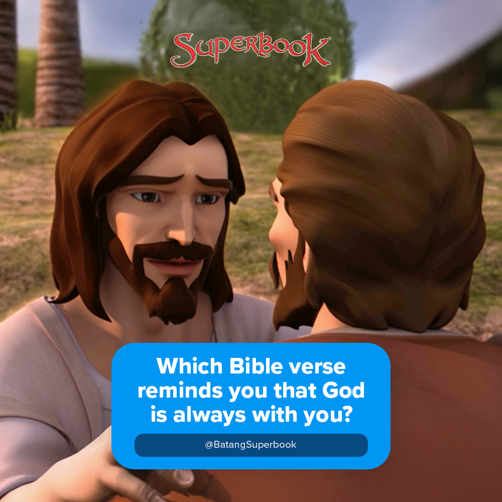 BatangSuperbook's tweet image. Maraming #BibleVerses ang nagre-remind sa atin na huwag matakot dahil kasama natin si God. 😇 How about you? Ano ang sagot mo sa #SharingTime today? 👇🏼💖📖 #SharingTime #GodIsWithUs