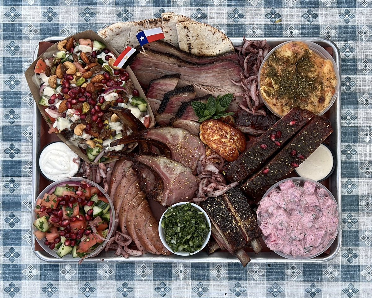 earlygirl__'s tweet photo. egyptian bbq plate a chef made me at work today that he was so proud of. it’s nice when people care so much. https://t.co/hURmnGDV8h