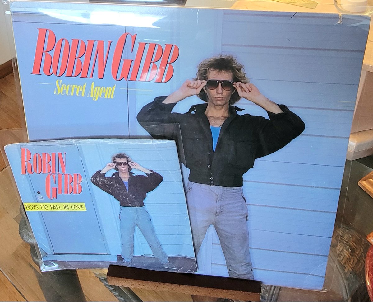 Some fun #HappyMail! Coincidence that right around time I started listening to the current episode of <a href="/wordsbeegeespod/">Words - The Bee Gees Podcast</a> where Stuart &amp; Cristiano discuss Robin's 1984 album #SecretAgent, I happened upon a great deal on album for myself! Take a listen to podcast for their thoughts!