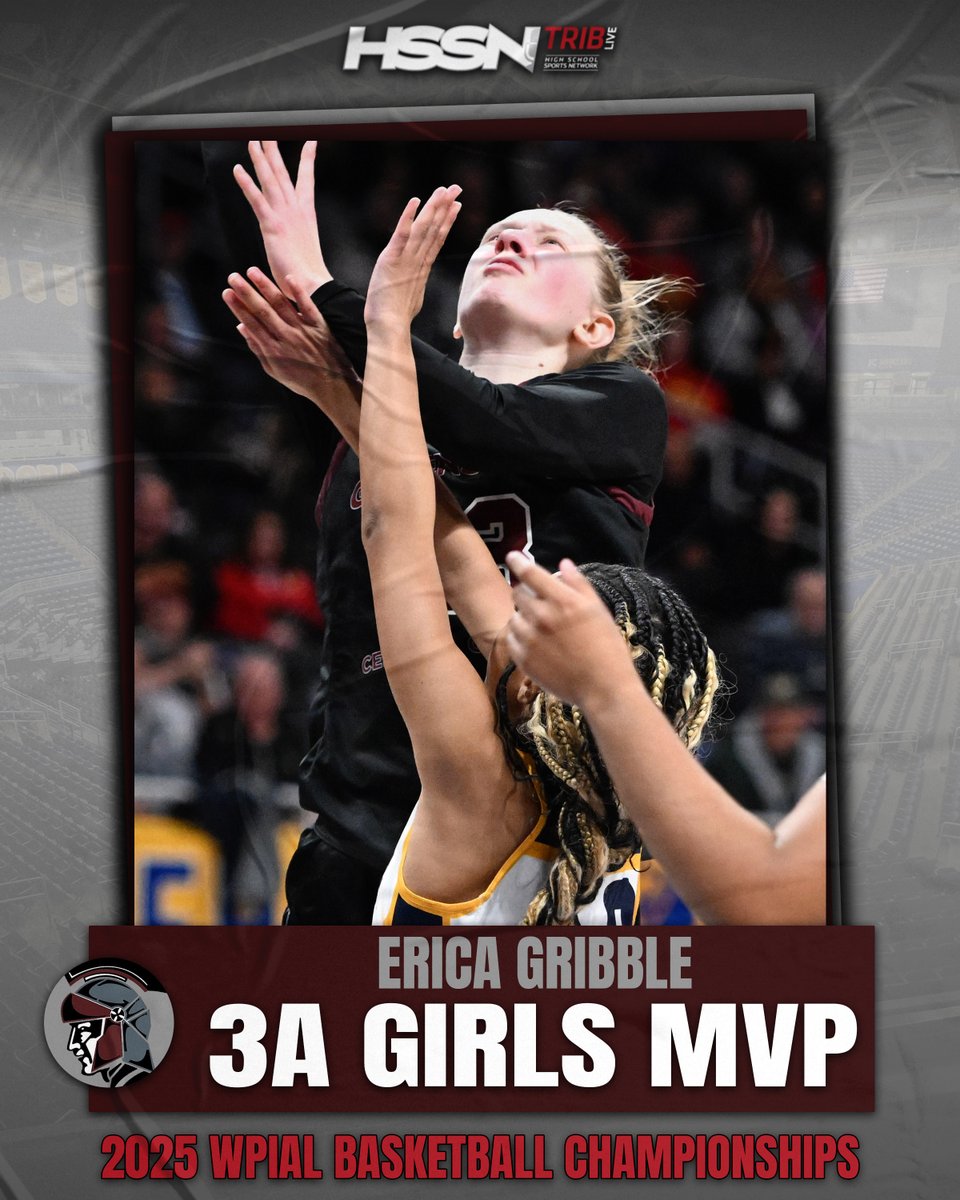 TribLive HSSN (@triblivehssn) on Twitter photo Erica Gribble scores 24 in the 2nd half to pace the Centurion comeback. She's our 3A Girls title game MVP!
Points: 3οΈβ£1οΈβ£
Steals: 5οΈβ£
<a href="/GCC_Centurions/">GreensburgCentralCatholic</a> | #HSSN Erica Gribble scores 24 in the 2nd half to pace the Centurion comeback. She's our 3A Girls title game MVP!
Points: 3οΈβ£1οΈβ£
Steals: 5οΈβ£
<a href="/GCC_Centurions/">GreensburgCentralCatholic</a> | #HSSN