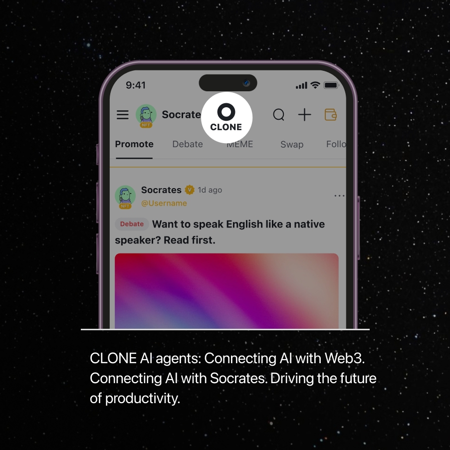🚀Socrates V1.9.9 is officially launched!
📱 Google Play Store :shorturl.at/NgQ35
📱 IOS Download: shorturl.at/dIyAK

🔥 The APP now features the CLONE AI V1.0 conversation function, supporting deep interactions with the Socrates knowledge base. It includes multi-turn