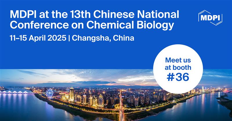 📢Meet Us at the 13th Chinese National Conference on Chemical Biology (CNCCB 2025) 
🗓️11–15 April 2025  
🌏Changsha, China 
📌Booth: #36
🔗More info can be found: mdpi.com/journal/proteo…
#CNCCB2025 #conference #presentaiton #oralpresentation #poster #biology #chemistry