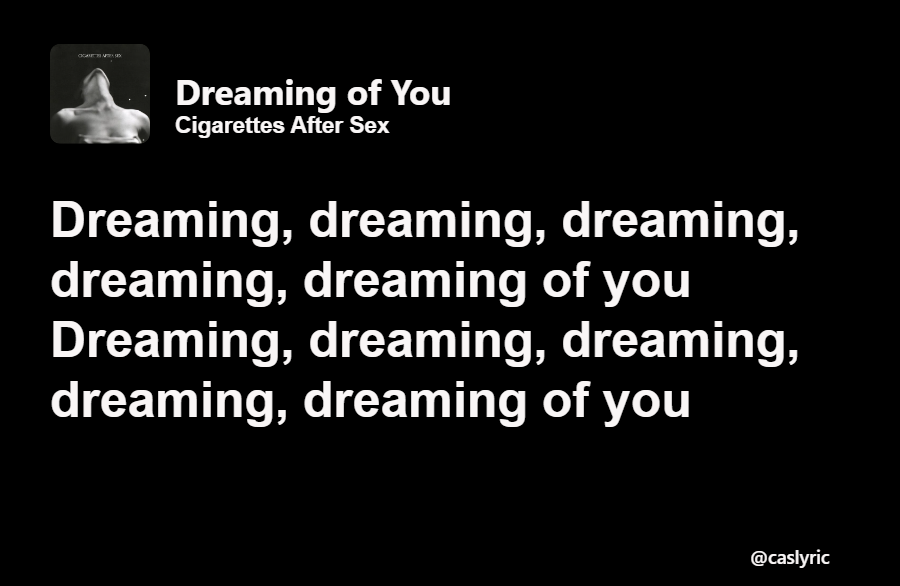 Cigarettes After Sex Lyrics (@caslyric) on Twitter photo 