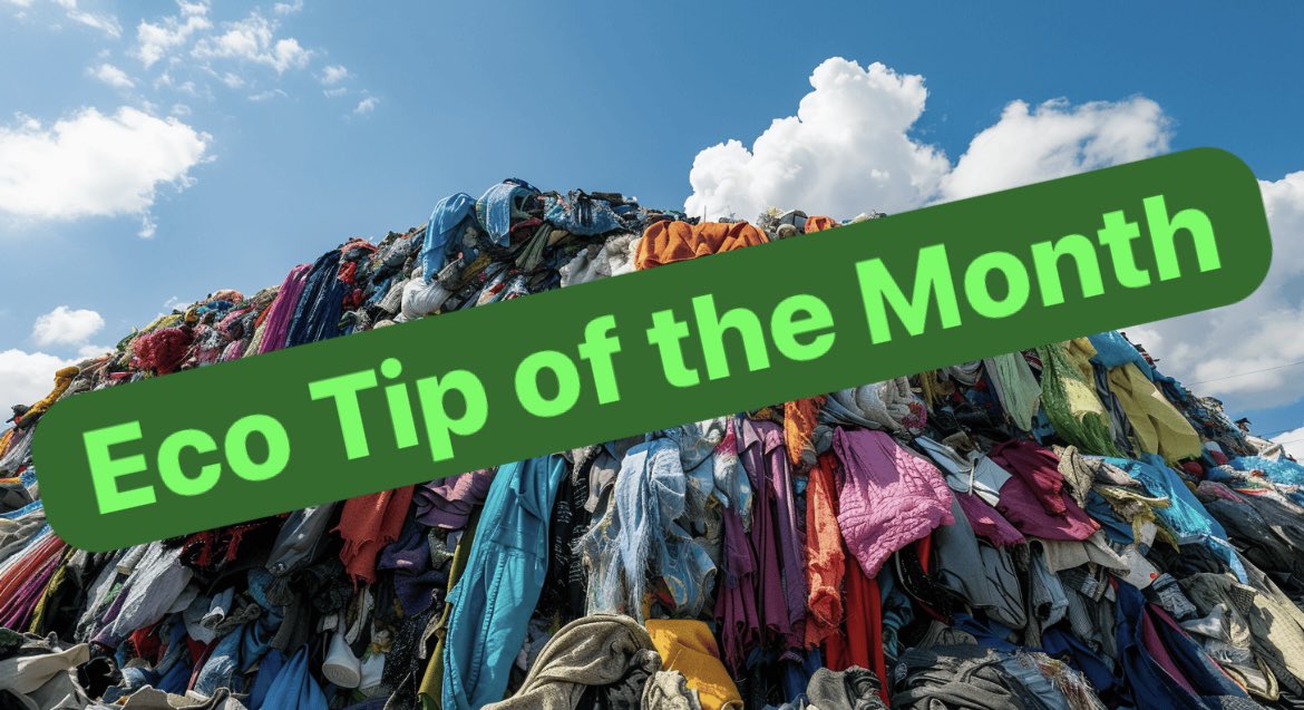 The fast fashion industry produces 92 million tonnes of waste every year. 85% of textiles go to landfill releasing greenhouse gases. Buy 2nd hand, clothes-swap, mend, buy ethical brands. When you’re finished with your clothes, hand them to charity shops or recycle at textile bin!