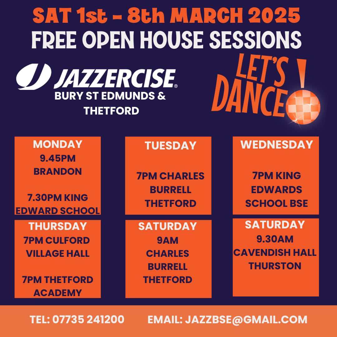 JazzerciseBSE's tweet image. Let’s Dance, the National Campaign spearheaded by Angela Rippon, wants to encourage everybody to get dancing!
We’re partnering with #LetsDance by offering free classes next week. Get in touch to join the fun!