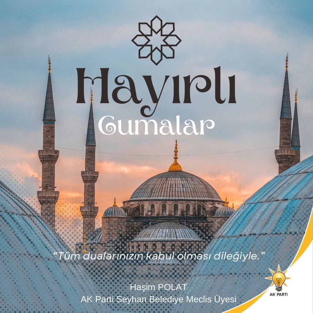 Cumamız hayırlara vesile olsun.

"Kim, faziletine inanarak ve karşılığını Allah'tan bekleyerek Ramazan orucunu tutarsa, geçmiş günahları bağışlanır." (Buhârî, Îmân, 28)

#HayırlıCumalar 

<a href="/omerrcelik/">Ömer Çelik</a> 
<a href="/abuyukgumus/">Ahmet Büyükgümüş</a> 
<a href="/avyusufibis/">Yusuf İBİŞ</a> 
<a href="/Tamer_Dagli/">Tamer Dağlı 🇹🇷</a> 
@halisayguun 
<a href="/KaramikSunay/">Sunay Karamık</a>