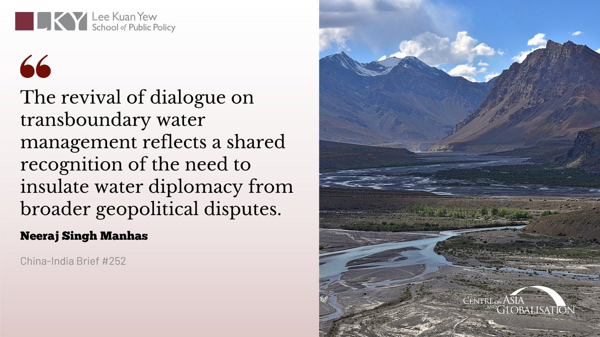 Centre on Asia and Globalisation (@cag_lkyspp) on Twitter photo In the latest issue of #ChinaIndiaBrief, Neeraj Singh Manhas (<a href="/The_China_Chap/">Neeraj Singh MANHAS</a>) shares his view on how Transboundary #water management between #India and #China will be a crucial opportunity to strengthen cooperation between both giants. #cib252
➡️lkyspp.nus.edu.sg/cag/publicatio… In the latest issue of #ChinaIndiaBrief, Neeraj Singh Manhas (<a href="/The_China_Chap/">Neeraj Singh MANHAS</a>) shares his view on how Transboundary #water management between #India and #China will be a crucial opportunity to strengthen cooperation between both giants. #cib252
➡️lkyspp.nus.edu.sg/cag/publicatio…