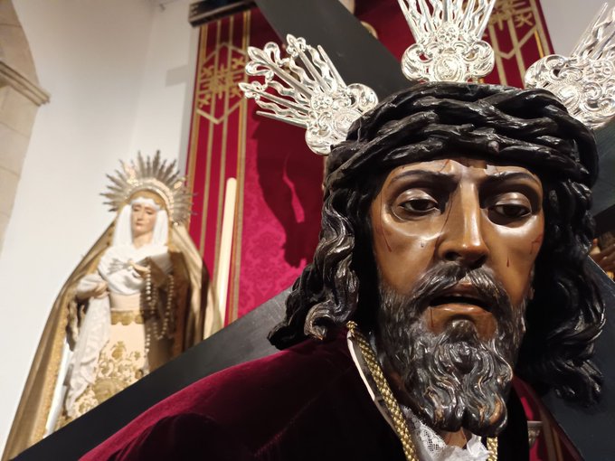 Horario e Itinerario Via Crucis Nuestro Padre Jesús de la Salud en sus Tres Caídas. Jerez de la Frontera 14 de Marzo del 2025