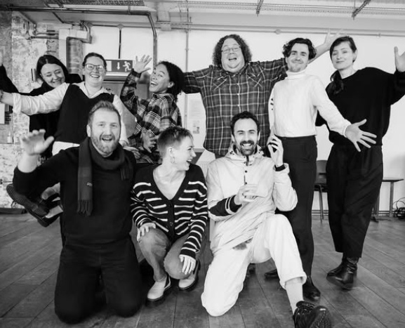 Some lovely photos of the Dear Martin cast and crew goofing off (me being extra goofy on right).  

Five days to go!  

arcolatheatre.com/whats-on/dear-…