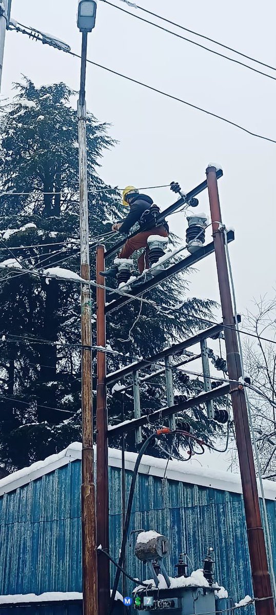 CHIEF ENGINEER, DISTRIBUTION, KPDCL(PDD) (@cekpdcl) on Twitter photo Restoration process underway in full swing , by KPDCL officials , in areas affected by heavy snowfall for speedy restoration of power supply.
@kpdclofficial <a href="/nasirsogami/">Nasir Sogami</a> <a href="/DivComKash/">Divisional Commissioner Kashmir</a> <a href="/RisingKashmir/">Rising Kashmir</a> <a href="/GreaterKashmir/">Greater Kashmir</a> Restoration process underway in full swing , by KPDCL officials , in areas affected by heavy snowfall for speedy restoration of power supply.
@kpdclofficial <a href="/nasirsogami/">Nasir Sogami</a> <a href="/DivComKash/">Divisional Commissioner Kashmir</a> <a href="/RisingKashmir/">Rising Kashmir</a> <a href="/GreaterKashmir/">Greater Kashmir</a>