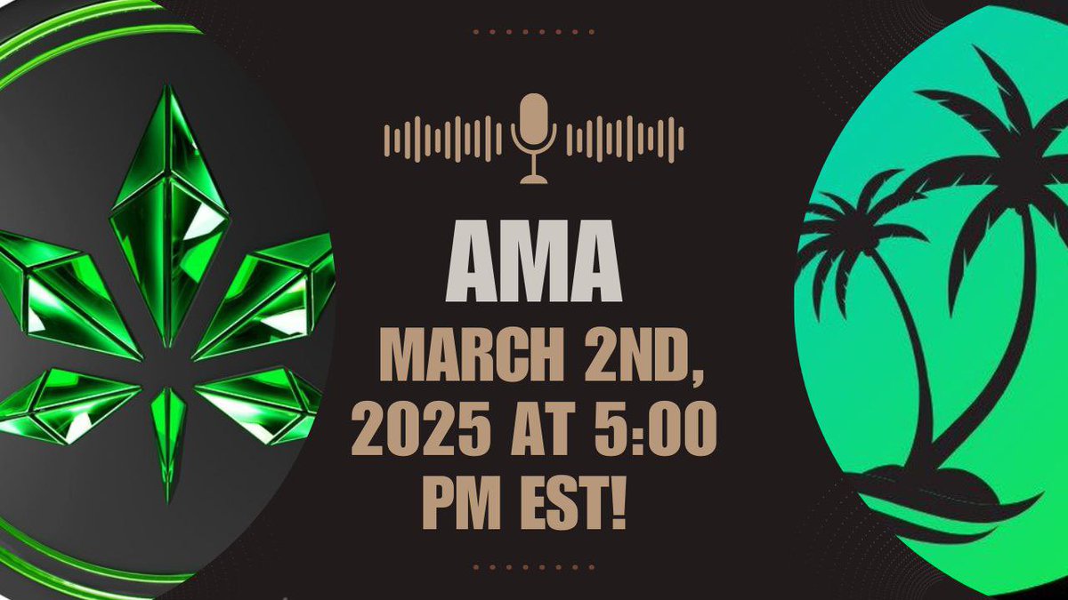 Cannaconn3ct's tweet photo. 🚀 Exciting News!🚀

Join us for our first-ever AMA and X Space with Function Island on March 2nd at 5 PM EST! 🎉 This is your chance to connect, ask questions, and dive into the world of CannaConnect and Function Island. 🌟

Mark your calendars and get ready for an engaging session. We can’t wait to see you there! 🏝️💬

#AMA #CannaConnect #FunctionIsland
