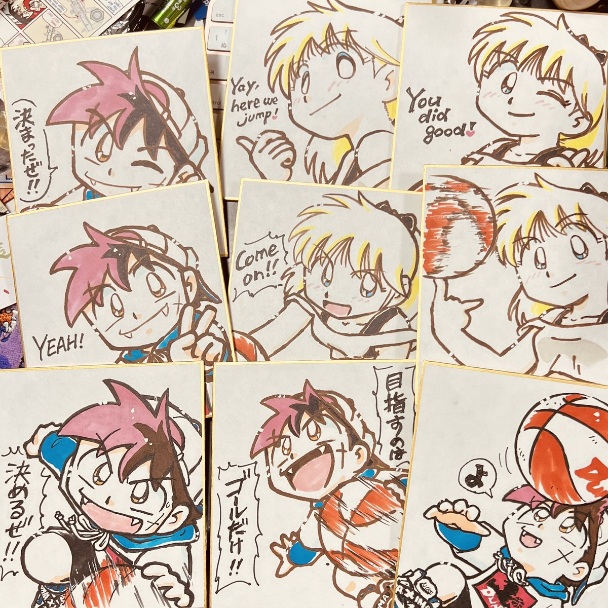 【九州コミティアA19,20】
ミニ色紙どれを持って行くかセレクトしてたら「DANDANだんく!」が少ない!
のでだんくとジャパコミでリクエストの多かったレイアねーちゃんを追加しました。
#九州コミティア #九州コミティア9 