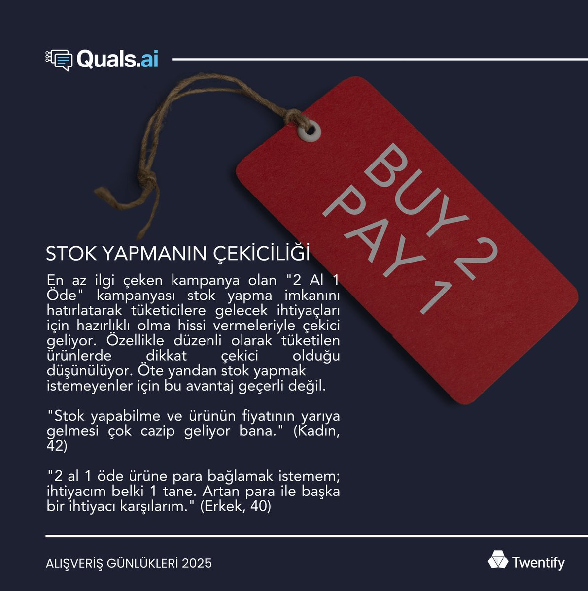Tüketiciler indirimleri seviyor, ancak bazı kampanyalar daha fazla ilgi çekiyor! Peki, %50 indirim mi, 100 TL indirim mi, 1 alana 1 bedava mı? Alışveriş Günlükleri'nin yeni bölümünde tüketicilerin tercihlerini keşfediyoruz! 

Detaylar: bit.ly/43hxKQU