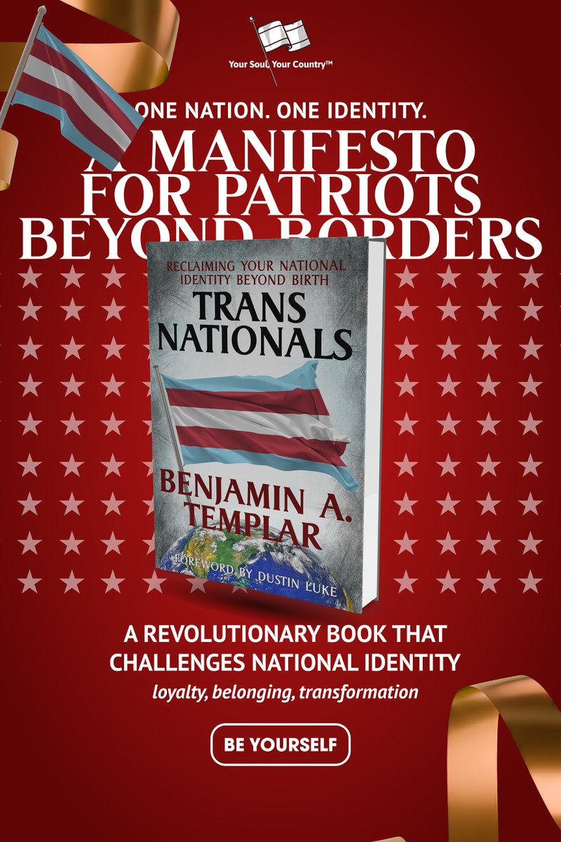 BenjaminTemplar's tweet photo. 🚀 NEW BOOK RELEASE! 🚀

Your birthplace is just where your journey started—not where it has to end. 🌍✈️

My book #TransNationals is here! It’s about choosing your national identity, rejecting dual allegiances, and fully embracing your new country.

📍E-BOOK: https://t.co/dct7Ov62sZ

📖 Available NOW on Amazon (Paperback & Kindle)
https://t.co/FvsC5oZZCP

#TransNationals #Identity #Citizenship #GlobalMindset #ChooseYourNation #BenjaminATemplar