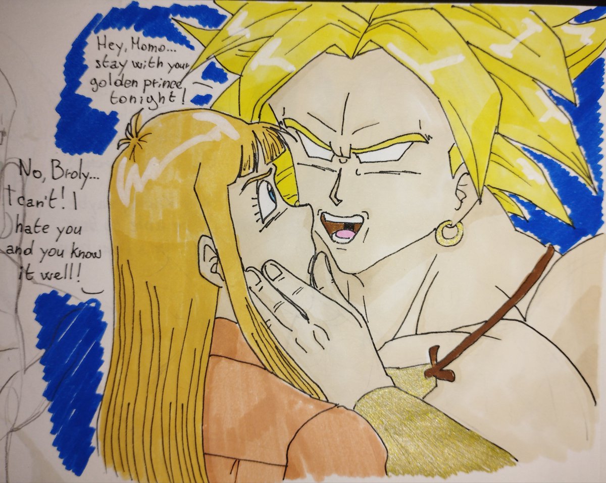 NinjArtist92's tweet image. Z Broly LSSJ and Momo 
#myart #MyOC #android9 #momo #dragonballoc #DragonBallZ #Broly #legendarysuperssaiyan