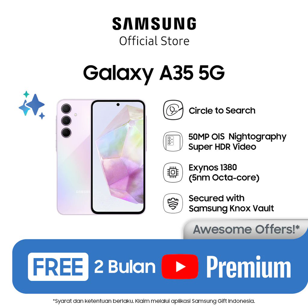 allucantwit's tweet photo. Official Samsung Galaxy A35 5G

Link Shopee :https://t.co/jAh4HK9xVQ

#mahalini #indah https://t.co/Le3nRWUJ73