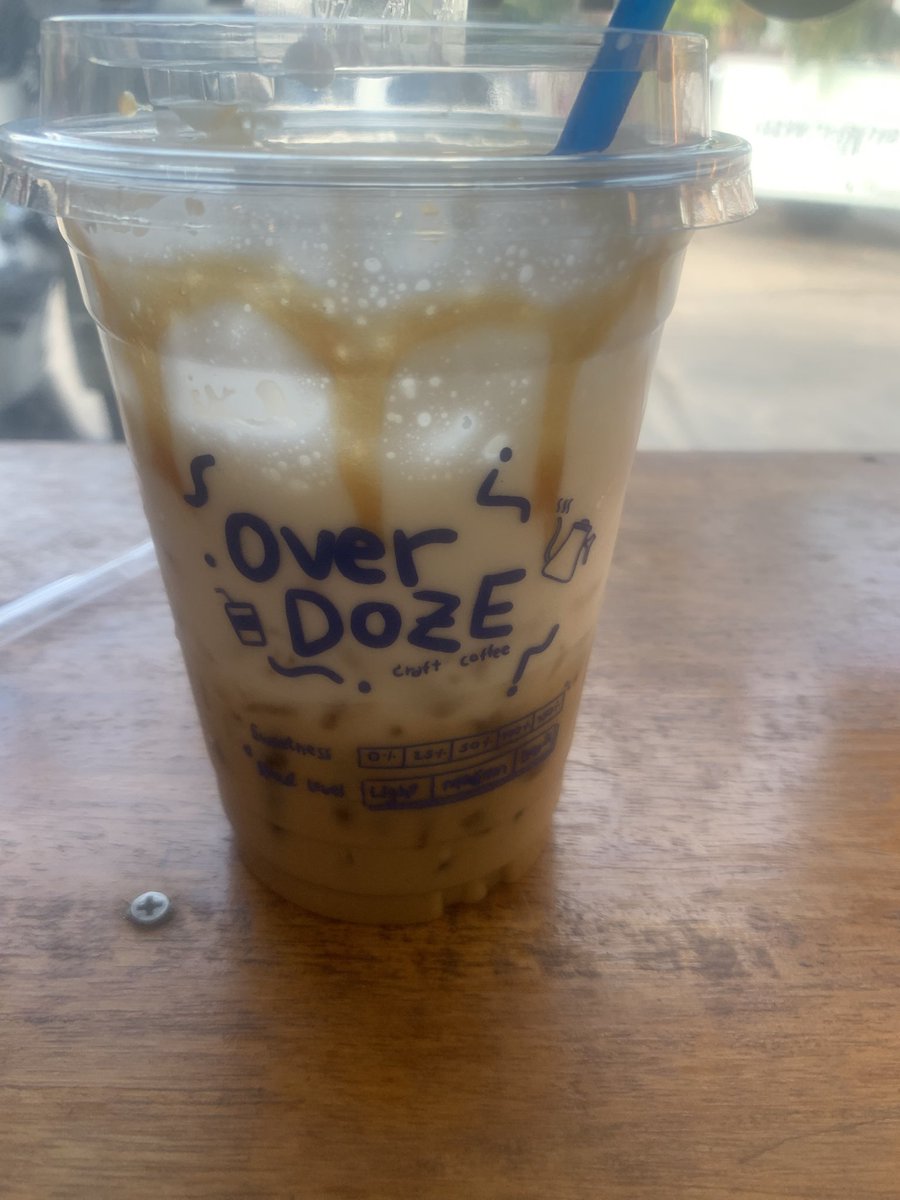 Ianrobtutu's tweet photo. @Dame__Jane Salted Caramel Mochiato Iced Coffee, that’s what I’m having anyway, in Thailand so not quite Beer O’clock yet. https://t.co/xMl2MuwPL7