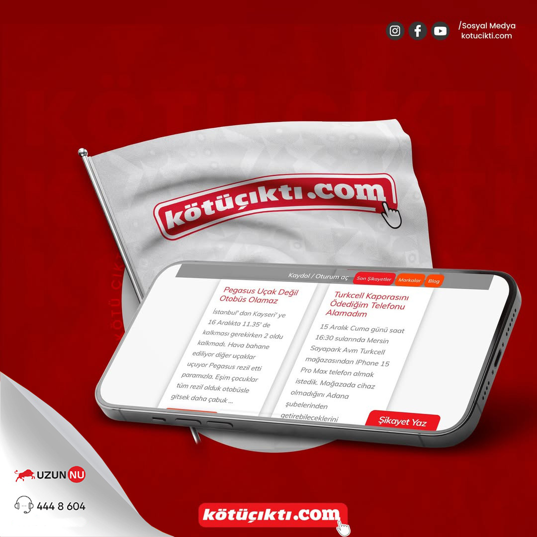 Benimde şikayetim var diyorsan, hemen yaz çözüme ulaştıralım!

Detaylı Bilgi İçin: 444 24 51
kotucikti.com

#kötüçıktı #şikayet #şikayetler #sikayet #şikayetimvar #dolandırıcı #dolandırıcılık #hizmet #araba #ev #tüketici #tüketicihakları #tuketici #tüketicihakemheyeti