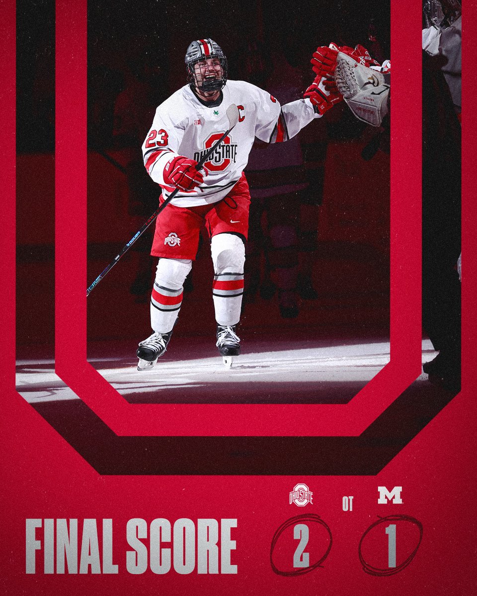 B1G OT win for the Buckeyes over the Wolverines💥  

#GoBucks