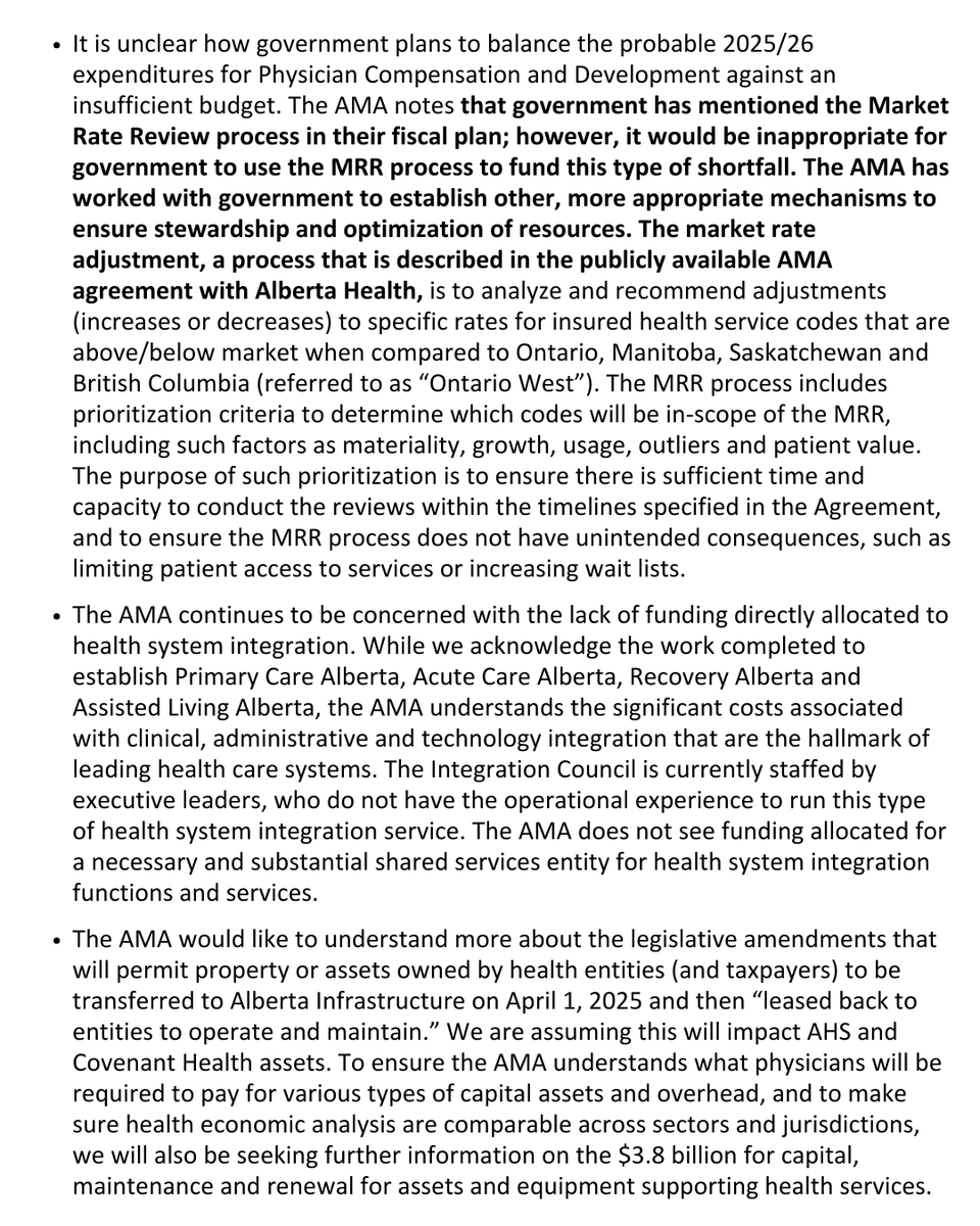 Albertadoctors's tweet photo. Alberta Medical Association response to Budget 2025 https://t.co/XHRVRT7xP3