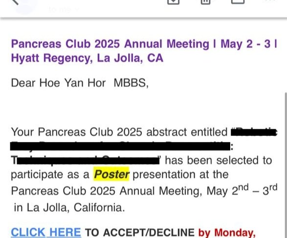 Tan Po Hong (@tanpohong2) on Twitter photo Will be a long week at San Diego!
Excited to share 4 of our abstracts has been accepted for the annual <a href="/PancreasClub/">The Pancreas Club</a> meeting! 1 long oral and 3 posters!!
Big thanks to the best mentor <a href="/ZhiVenFongMD/">Zhi Ven Fong, MD MPH DrPH</a> and the research team <a href="/richmaxmiller/">Max Miller</a> <a href="/melodytu_/">Melody</a> @HorBrandenburg <a href="/MayoAZSurg/">Mayo Clinic AZ Department of Surgery</a> Will be a long week at San Diego!
Excited to share 4 of our abstracts has been accepted for the annual <a href="/PancreasClub/">The Pancreas Club</a> meeting! 1 long oral and 3 posters!!
Big thanks to the best mentor <a href="/ZhiVenFongMD/">Zhi Ven Fong, MD MPH DrPH</a> and the research team <a href="/richmaxmiller/">Max Miller</a> <a href="/melodytu_/">Melody</a> @HorBrandenburg <a href="/MayoAZSurg/">Mayo Clinic AZ Department of Surgery</a>