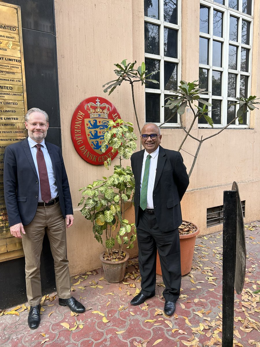 Pleasure to visit the Danish Consulate in #Mumbai in the landmark L&amp;T building designed by Sir George Wittet who also designed the Gateway of India. Particularly honoured to meet the Danish consul A.M. Naik who is one of India’s greatest industrialists and philanthropists 🇮🇳🇩🇰