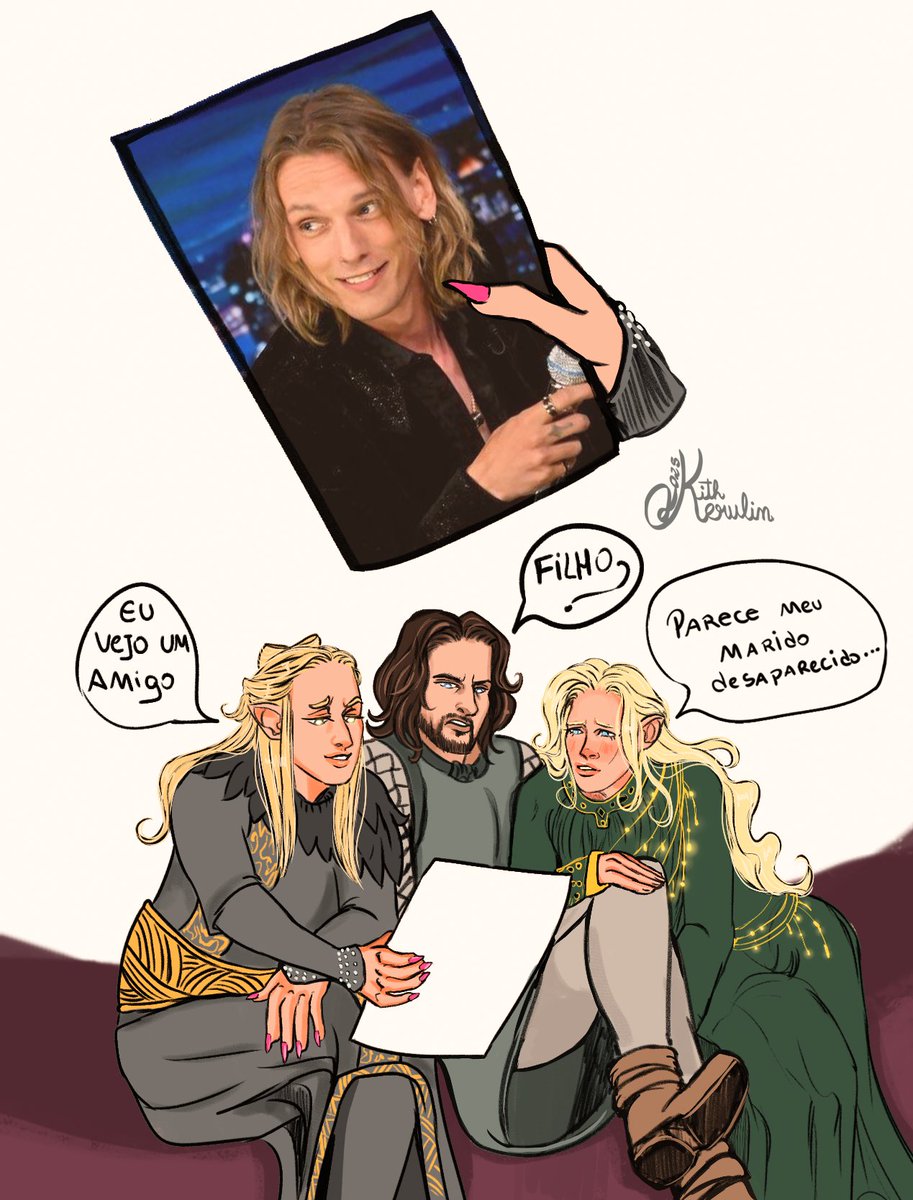 KithKerulin's tweet image. Façamos nossas apostas kkkkkkk
#Annatar: Eu vejo um amigo
#Elendil: Filho?
#Galadriel: Parece meu marido desaparecido... 
(Ainda teve mais suposições que deixei de fora kkkkk)
#Aneisdepoder #RingsofPower #JamieCampbellBower