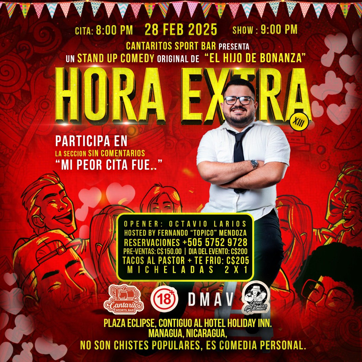 Hora Extra XIII mañana en Plaza Eclipse . Cantaritos Sport Bar .
Feliz de compartirlo con estos dos chavalos que se han puesto las pilas.