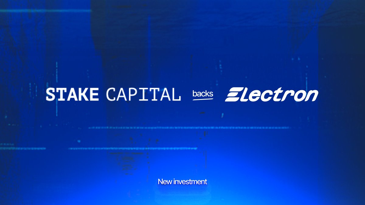 Electron (@electronzk) on Twitter photo We are pleased to announce that <a href="/StakeCapital/">Stake Capital Group</a> has invested in Electron.
They are a seed stage investor in Solana, Curve, Lido, and many other top tier projects.
They join as a strategic investor and will play a key role as node operator for the Electron ZK-prover network. We are pleased to announce that <a href="/StakeCapital/">Stake Capital Group</a> has invested in Electron.
They are a seed stage investor in Solana, Curve, Lido, and many other top tier projects.
They join as a strategic investor and will play a key role as node operator for the Electron ZK-prover network.