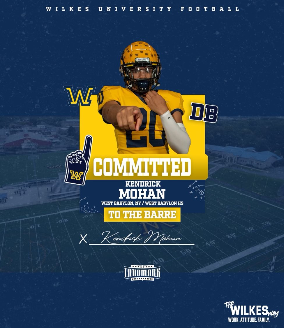 Kendrick Mohan (@mohankendrick6) on Twitter photo I am excited to announce my commitment to <a href="/WilkesFootball/">Wilkes Football</a> football! I want to sincerely thank all my coaches and teammates who have supported me throughout this journey your guidance and encouragement have helped me reach this incredible milestone. A special thank you to my I am excited to announce my commitment to <a href="/WilkesFootball/">Wilkes Football</a> football! I want to sincerely thank all my coaches and teammates who have supported me throughout this journey your guidance and encouragement have helped me reach this incredible milestone. A special thank you to my
