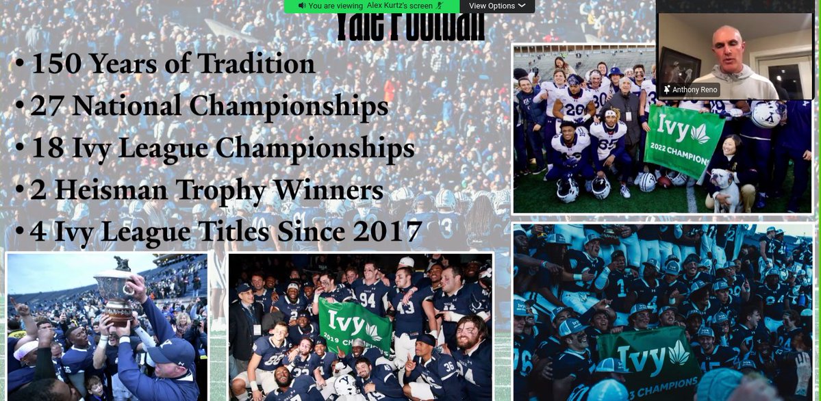 A big thank you to <a href="/CoachJanecek/">Tim Janecek</a> for the  invitation to Yale's virtual Junior Day! I also want to thank <a href="/CoachRenoYale/">Tony Reno</a> for the great presentation. It was a pleasure learning about the strong winning culture that Yale has created. Can't wait to get on campus.