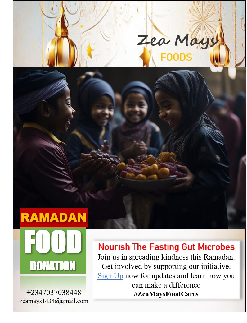 Zea Mays Food (@zeamaysfood) on Twitter photo Excited to announce that Zea Mays Food has received sponsorship from Mumineen Relief Project Inc. Canada for our #Ramadan Free Food Package for the needy!
Partner with us: forms.gle/TQDV8Pz1thd6Vk…. For inquiries, DM us or email zeamaysfood@gmail.com. #Charity #FoodRelief Excited to announce that Zea Mays Food has received sponsorship from Mumineen Relief Project Inc. Canada for our #Ramadan Free Food Package for the needy!
Partner with us: forms.gle/TQDV8Pz1thd6Vk…. For inquiries, DM us or email zeamaysfood@gmail.com. #Charity #FoodRelief