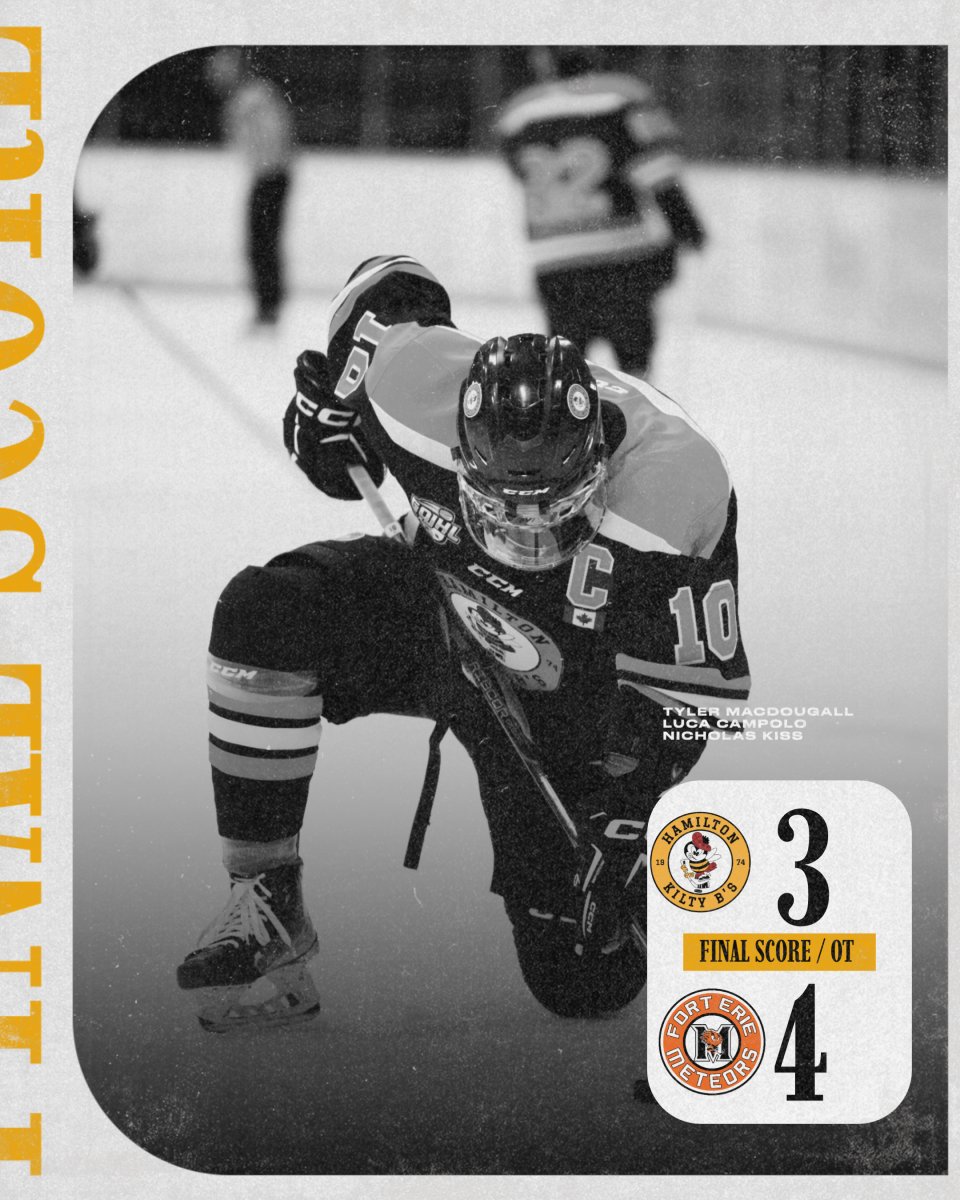 O/T Final

#GOJHL | #HamONT