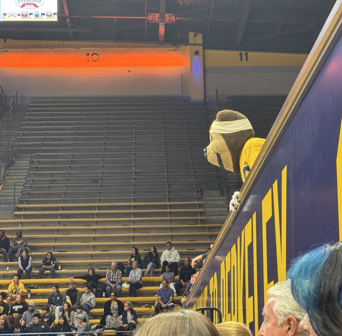 He looks out on his subjects