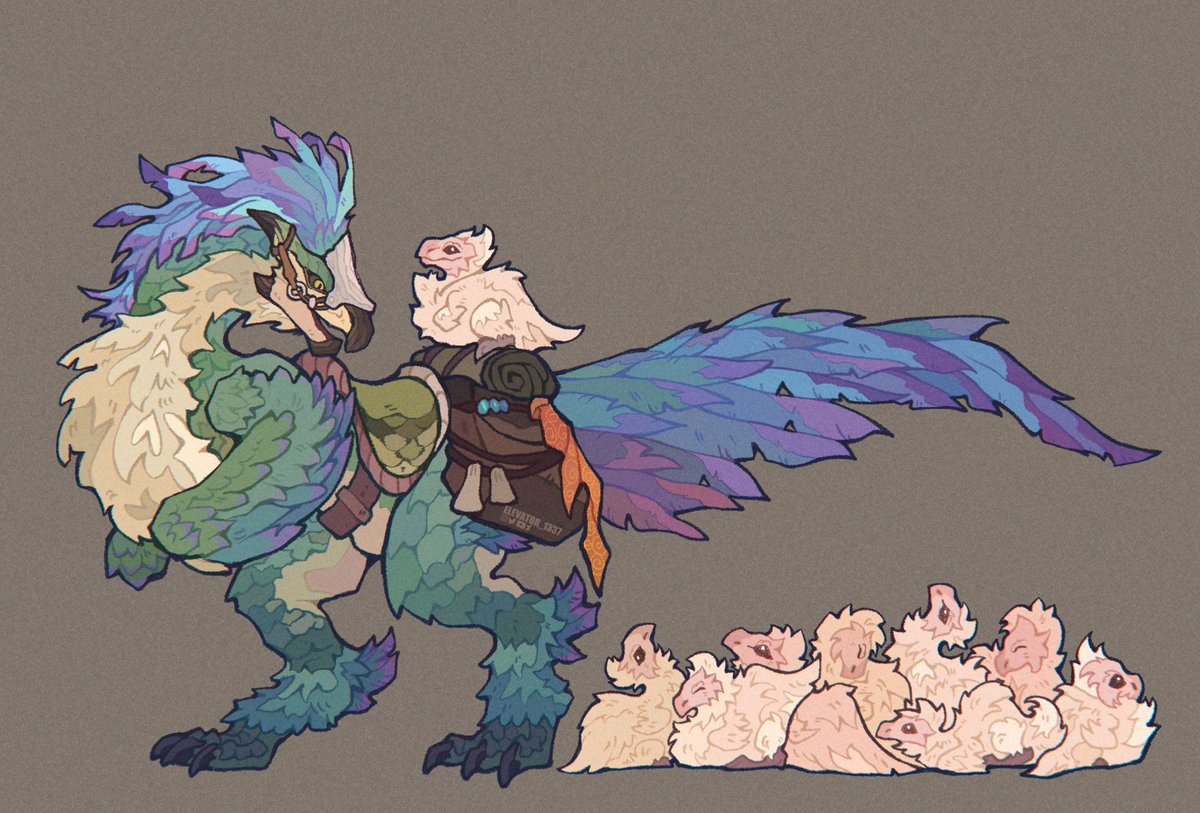 elevator_1337's tweet image. Good luck hunters!
#seikret #MHWilds #MonsterHunter