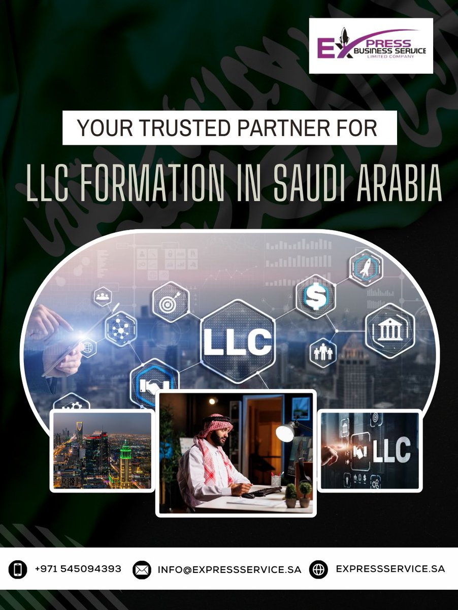 expreserviceksa's tweet photo. π Start your business journey with ease! At Express Business Service, we specialize in fast and hassle-free LLC formation in Saudi Arabia.
π https://t.co/RNpkhdBpAV
#expressbusinessservice #llcformation #businessinsaudi #saudiarabiabusiness #entrepreneurship https://t.co/P3gBH9LU2m