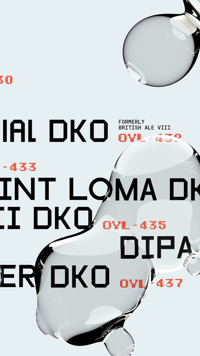 k__moed's tweet photo. Snapshots from a campaign for the Diacetyl Knock Out (DKO) series. These bioengineered strains prevent the formation of diacetyl in brewing, preventing unwanted buttery flavor. The design used a displacement filter to warp the text. 

Any guesses why we used the Nintendo font? https://t.co/BqL9Woekn8