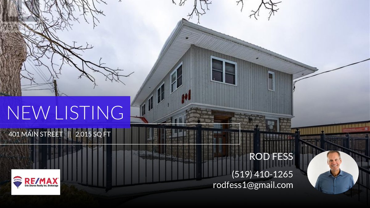 Take a look at this new listing in Port Dover! Click below for more information and tag anyone who might be interested!

Rod Fess 
519-410-1265

RE/MAX Erie Shores Realty Inc
Haldimand/Norfolk homeforsale.at/401_MAIN_STREE…