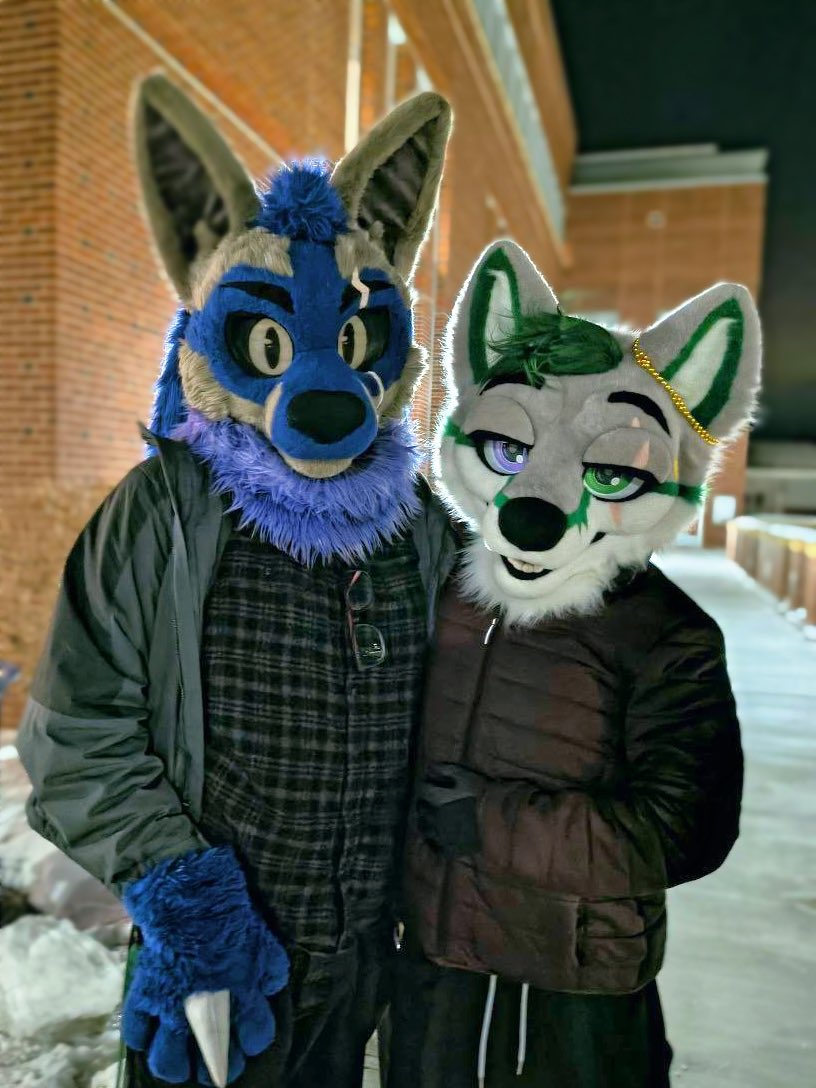 Sevi_Folf's tweet photo. “Son, we need to talk about the types of Pokémon you’ve been catching lately” ft. @Dexxoza 
#FursuitFriday https://t.co/gxDPaphX3b