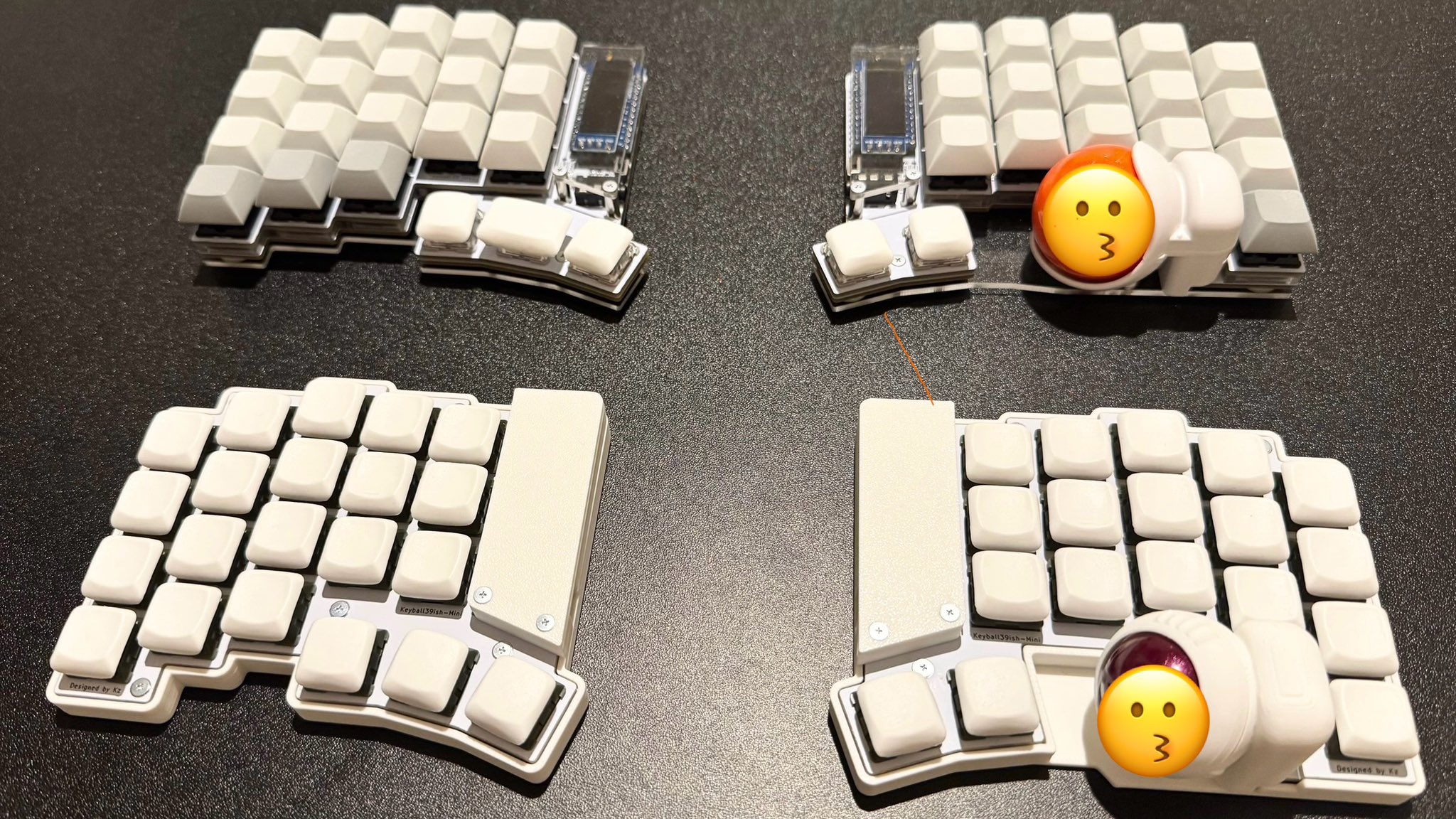 Keyball39ish mini ホワイト ケース付 Keyball39ish mini ホワイト ケース付
