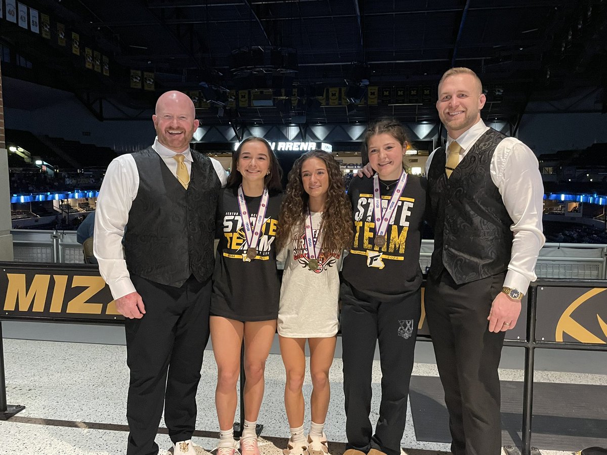 FestusWrestling's tweet image. Girls team placed 5th in state!  Congrats to Mya Hairston on her 2nd successive STATE CHAMPIONSHIP and Addi Cupp and Dani Gullet on their 3rd place State finishes! Great season ladies!  @FESTUSAthletics @FestusR6 @myleaderpaper @STLhssports @mya_hairston25 @AddiCupp