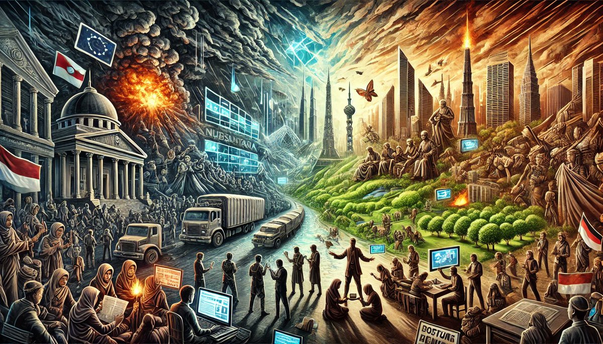 Ostrobogulou5's tweet image. Akankah polemik tahun ini memicu kesadaran masyarakat secara kolektif? Menuju renaisans atau kehancuran?